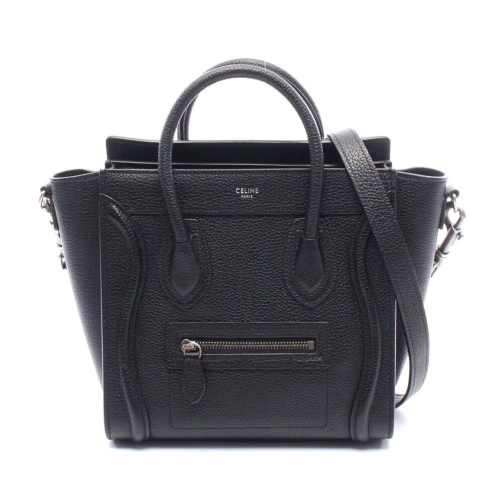 Celine Luggage Nano Shopper 2WAY Leather Handbag